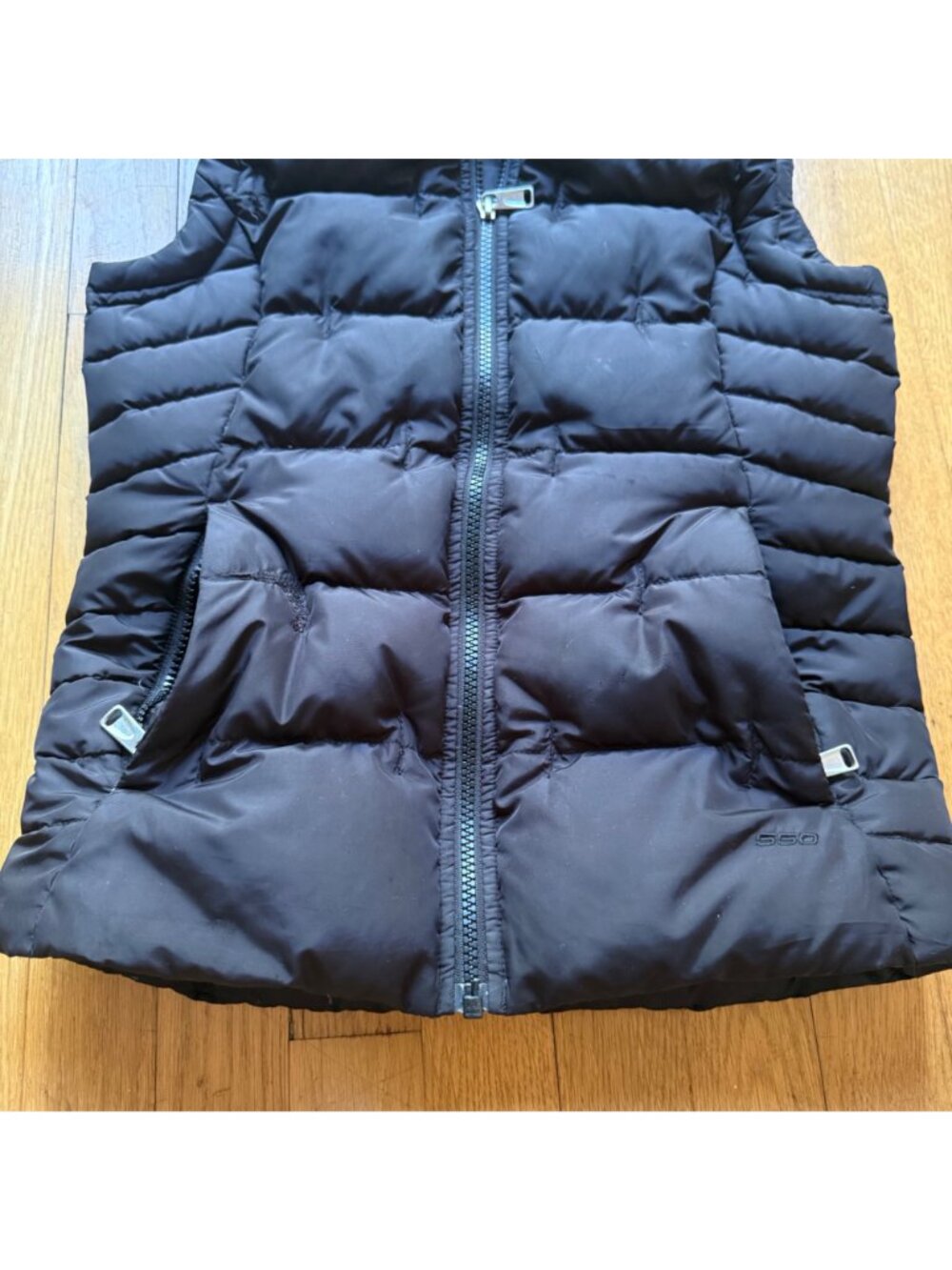 The North Face Youth Girls Size M Black 550 Goose Down Fill Outdoor Puffer Vest - Picture 5 of 16